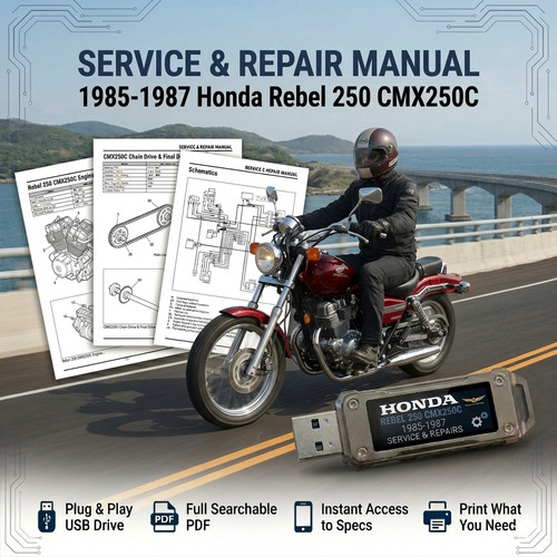 Honda cmx250c rebel 250 1985 - honda,
