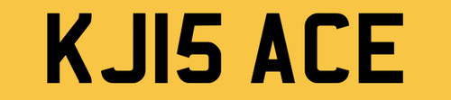 Number plate private - kj,