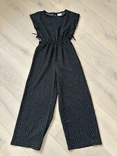 Zara Black Jumpsuit Girls Size 9 Years Excellent Condition 