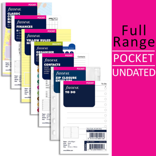 Filofax pocket organiser - filofax, paper