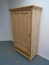 A Super Victorian 1 Door Antique/Old Pine Kitchen Storage Cupboard to Wax/Paint