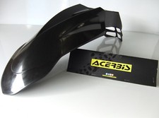 BLACK ACERBIS FRONT MUDGUARD SUPERMOTO ENDURO MOTOCROSS FENDER DRZ XT EXC CRF 
