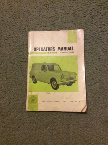 Operators manual for ford - operators,