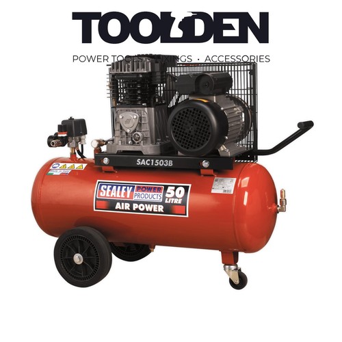 Sealey sac1503b compressor 50l - sac1503b,