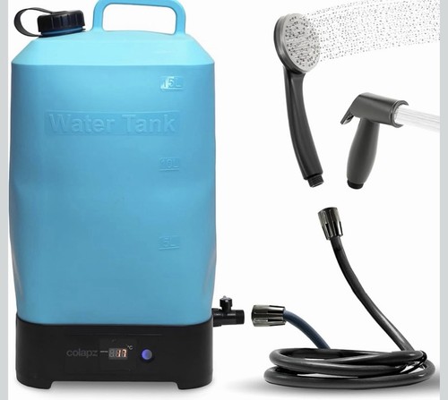 Colapz heated camping shower - camping,
