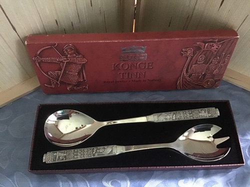 Vtg konge tinn - tinn, pewter