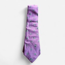 Asprey London Pink Silk Tie