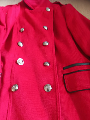 Womens red military - red, style