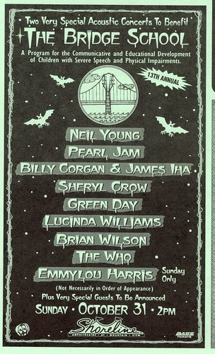 1999 bridge school concert - school,