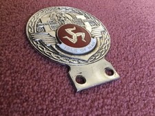 VINTAGE CAR BADGE,( Isle of