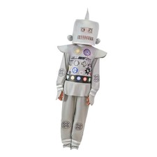 Robot Costume with Headwear Novelty Funny Party Suit for Halloween Show Children