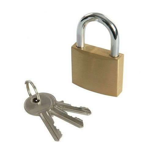 Brass padlock 30mm with - brass,