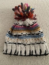 ZARA Toddler Girls Boys Knitted Unicorn Hat One Size Winter Snow Pom Pom