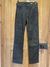 Ladies New Zara Dark Blue Jeans 30 Waist 32 Leg High Waist Straight Leg