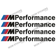 4 x BMW M Performance Stickers