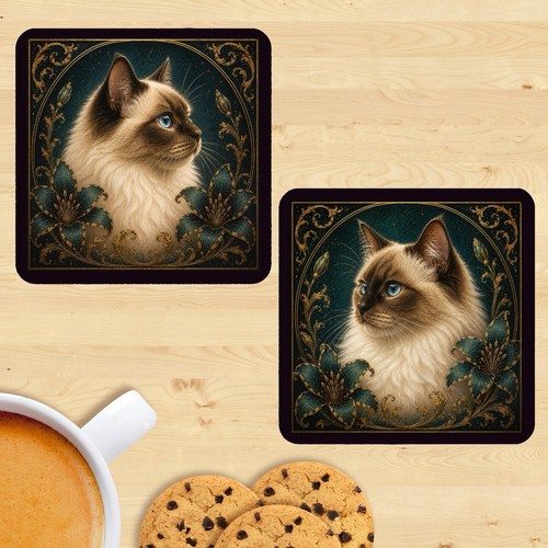 Ragdoll cat coasters set of - coasters,,
