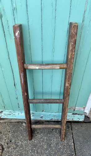Vintage wooden step ladder - vintage,