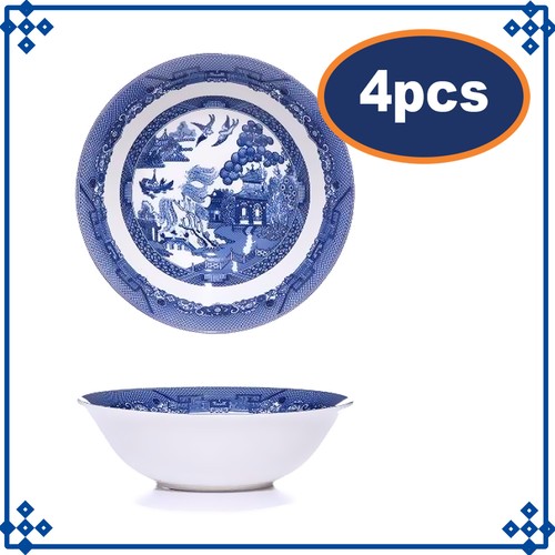Set ceramic blue willow - blue,