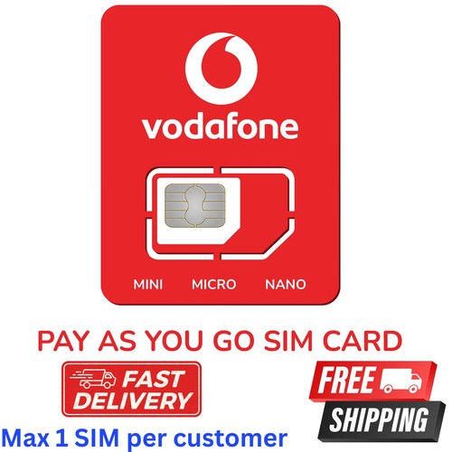 New vodafone sim card - x,