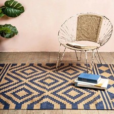 Kilim Wool Jute Rug Rustic