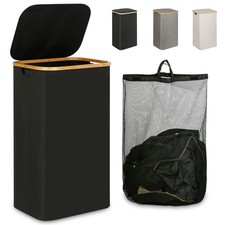 Laundry Hamper with Lid, 110L