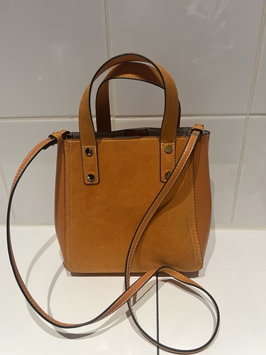 Tan brown suede leather - tan,