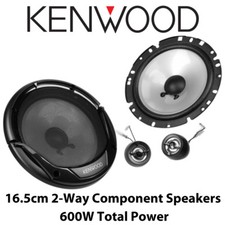 Kenwood KFC-E170P 17cm 6.5" 2 Way Car Component Speakers 600W Total Power BNIB 