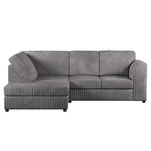 Luxor grey corner sofa shape - grey,