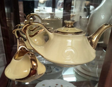 50s Teapot Set Pearl China