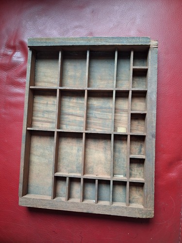 Printers wooden type tray - printers,