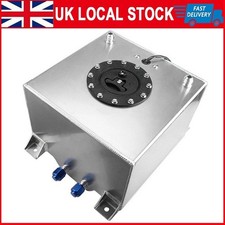 5 Gallon 20L Aluminum Racing Drift Fuel Cell Tank With Cap Outside UK