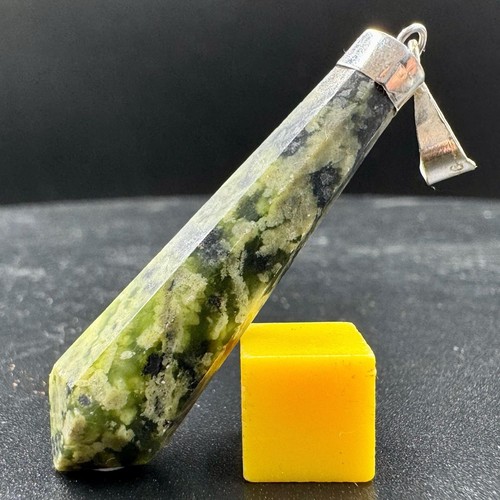 Jade pencil pendant - , with