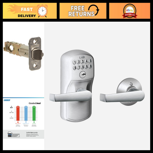 Electronic keypad door lock - door,