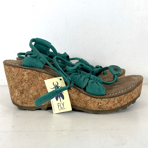 Fly london peacock cork wedge - fly,