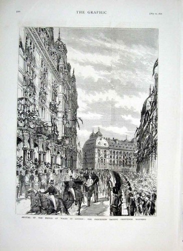 Old antique print - old, royal