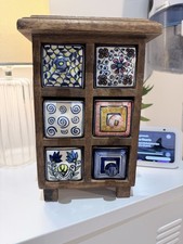Apothecary Chest Wood Ceramic