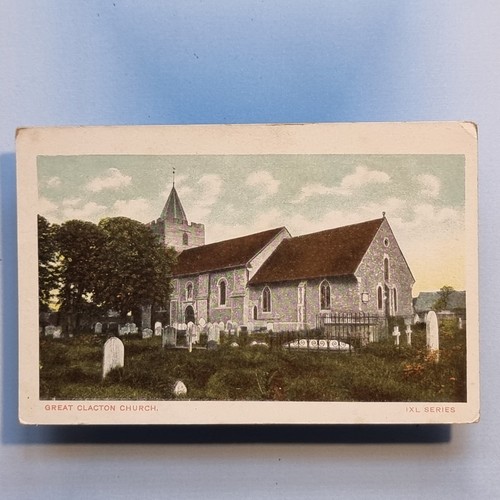 Great clacton village - village, postcard
