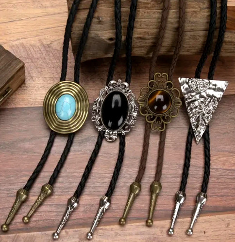 Unisex bolo ties with bronze - ,