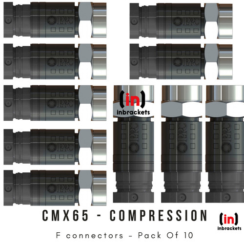 Compression connectors for - f,