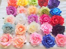 Joblot 50 pcs rose Flower Hair Clips Wedding Bridal Bridesmaid Prom Festival new