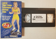 📼VINTAGE📼 Lateral Thigh Trainer Powerhouse Workout Video 📼VHS, 2003📼TESTED📼