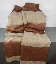 Vintage Brown Curtains W50"