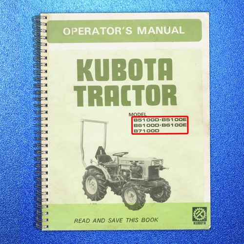 Kubota b5100d b5100e b6100d - b5100d,