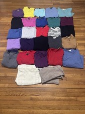 100% Cashmere Fabric Craft Material Up-Cycling Sweater Lot 27pcs 12lbs Knitting