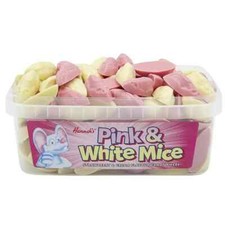 Hannas Pink & White Mice Retro
