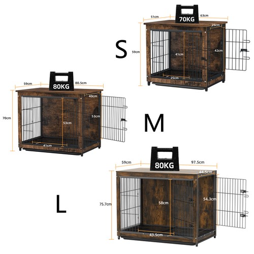 Vintage wooden dog crate pet - dog,