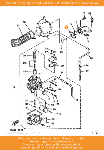 Yamaha joint 22k - 22k-13595-00, oem