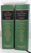 The Civil Court Practice 2023 Green Books Volume 1 and 2 Law Books Bundle
