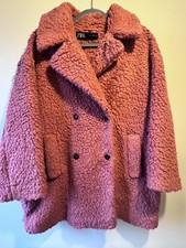 Zara Teddy coat oversized warm