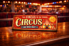 Circus Sign Vintage Style